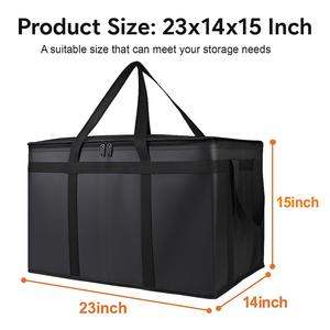 Paquete de 2 Bolsas de Compras Reutilizables Aisladas, Bolsa Refrigerante Plegable para Comestibles, Bolsa Aislada Grande y Resistente - Product Image 2