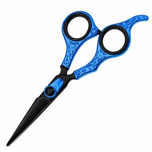 Tijeras de Peluquería Profesionales de Acero Inoxidable de 6 Pulgadas con Logotipo Personalizado, Mango Azul, Hoja Afilada, para Uso en Salón y Barbería - Product Image 5