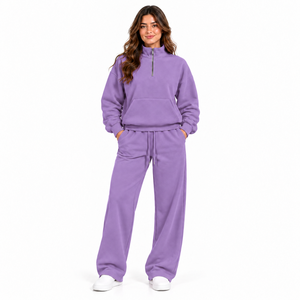 Conjunto Deportivo de Dos Piezas con Capucha para Mujer, Personalizado con Logotipo, Talla Grande, para Invierno, para Fiestas y Clubes, Ropa Informal para Mujer - Product Image 1