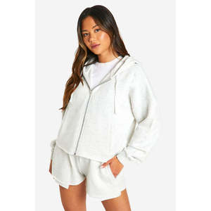 Ensemble sweat à capuche et pantalon en molleton épais 400g pour femme - Product Image 3