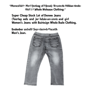 Lote de Jeans de Mezclilla Súper Baratos para Adolescentes, Chicos y Chicas, Jeans de Mujer con Diseño de Unicornio, Ropa al por Mayor - Product Image 3