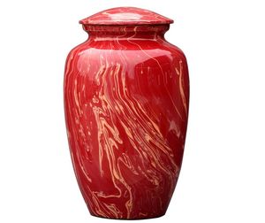 Press Lid Aluminum Urn for Human Ashes Adult Size - Snap Closure Metal Cremation Urn - Push On Top <b>Memorial</b> <b>Vase</b> for Funeral - Product Image 3
