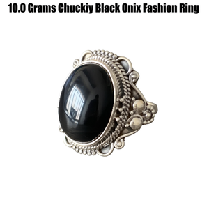 10.0 Grams <b>Chunky</b> Black Onyx Fashion <b>Ring</b> - Product Image 2