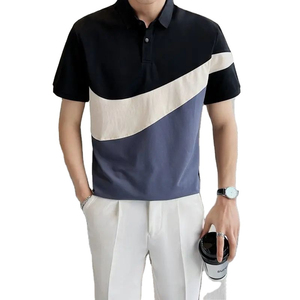 Polo pour homme de qualité supérieure, color block, confortable, vêtements masculins modernes, vêtements de golf et de tennis, fournisseur en gros, logo personnalisé - Product Image 3