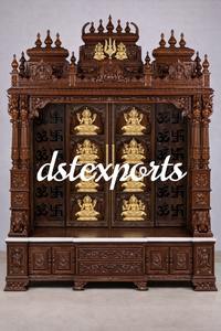 Modern Design Hindu Prayer Cabinet <b>for</b> <b>Home</b> Hot Selling Customized White Teak Wood PoojaMandirs At Factory <b>Sale</b> Price Australia - Product Image 2