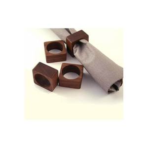 Anillo para Servilletas de Madera de Acacia Estilo Vintage, Decoración para Mesa de Comedor, Anillo para Servilletas para Bodas y Hogar, Artículo de Decoración para el Hogar al Mejor Precio - Product Image 1