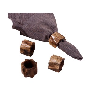 Premium Vintage <b>Wooden</b> <b>Napkin</b> <b>Rings</b> Set 6 Eco-Friendly Durable Wedding <b>Napkin</b> Holder Dining Table Elegant Kitchenware Home Decor - Product Image 1