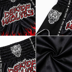 Ensemble de boxe Muay Thai d'hiver en tissu respirant de haute qualité taille XXL, short MMA personnalisé avec logo, taille élastique écologique pour le fitness - Product Image 6