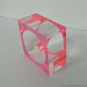 Luxury <b>Clear</b> Acrylic Napkin Ring Square Crystal Lucite Serviette Holder for Wedding Event Hotel <b>Table</b> Decoration Party Supplies - Product Image 4