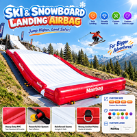 Airbag de saut géant gonflable pour snowboard, freestyle, ski, snowpark, entraînement et compétitions