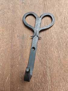 Hand Forged Wrought Iron Wall <b>Hook</b> Vintage Decorative Heart Scroll <b>Coat</b> Hanger Heavy Duty Metal <b>Single</b> <b>Hook</b> for Hat Towel Bag - Product Image 3
