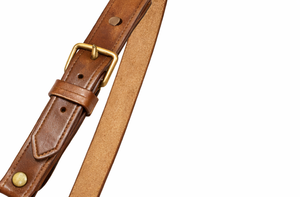 Ceinture en cuir marron de qualité supérieure, bandoulière réglable, accessoire de style formel pour événements et fonctions - Product Image 5