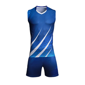 ชุดวอลเลย์บอลชายแบบไล่เฉดสีน้ำเงิน Five B แบบไม่มีแขนเสื้อพร้อมกางเกงขาสั้น ชุดกีฬาซับเหงื่อ ระบายอากาศได้ดี เหมาะสำหรับทุกฤดูกาล - Product Image 2