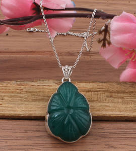 จี้เพชรพลอยเซอร์คอนแกะสลักด้วยมือ เงินแท้ 925 ชุบแพลตตินัม ประดับด้วยกรอบแบบฝัง ดีไซน์ลายดอกไม้ งานฝีมือแบบวินเทจ เครื่องประดับคุณภาพ - Product Image 6