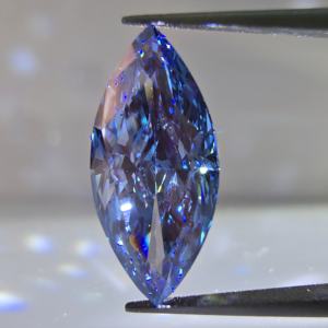 Diamante azul brillante modificado Marquise de 2 quilates, cultivado en laboratorio, VS1, certificado por IGI, piedra suelta para joyería personalizada - Product Image 1
