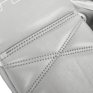 Fabrication en usine, gants de boxe de compétition de qualité supérieure, cuir véritable, entraînement/projection professionnel, gants gris Fly. - Product Image 4