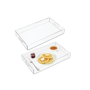 Bandeja de Servicio Personalizada para Frutas y Alimentos, Bandeja de Servicio para Té y Café para el Hogar, Bandeja de Acrílico de Lujo de Súper Calidad, Embalaje Personalizado - Product Image 2