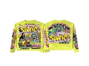 Camiseta Térmica de Manga Larga de Algodón Grueso con Estampado Gráfico Personalizado para Hombre, Talla Grande, Impresión DTG, Tejido Waffle - Product Image 5
