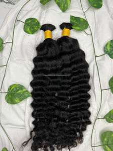 Extensiones de cabello humano virgen Remy indio Natural 100% calidad a granel ondulado textura atractiva cierre Frontal incluido - Product Image 4