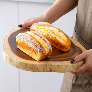 Planche à découper irrégulière en bois d'acacia, planche à découper en bois pour la dinde, la viande, le barbecue, la plus grande planche à découper en bois pour boucher - Product Image 2