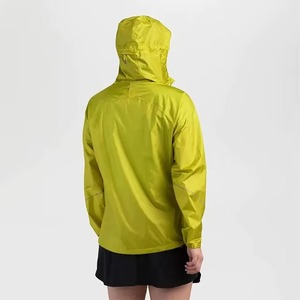 Men Embroidered <b>Pattern</b> <b>Quilted</b> Windbreaker <b>Jacket</b> Hooded Thick Waterproof Packable Running Outdoor Coat Green - Product Image 3