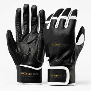 New Style Custom Professional Baseball Batting Gloves Manufacturer Made In Goatskin Leather Use For Baseball & Softball Batting - Product Image 5