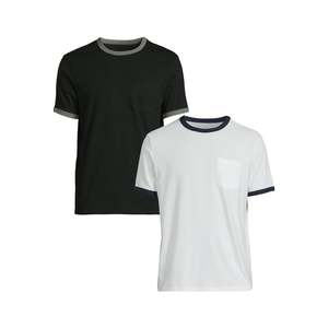 Camiseta Deportiva Personalizada Ville para Hombre, Roja, Manga Corta, Cuello Redondo, Transpirable, Sólida, Casual, con Ribete en Contraste, Poliéster/Algodón, 220g - Product Image 6
