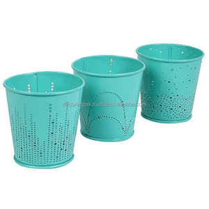 Detailed floral votive holder with <b>laser</b> cutting technology used for creating soft <b>light</b> and serene atmosphere by Decor impex - Product Image 5