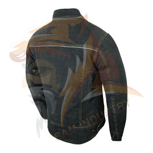 Chaquetas de mezclilla para hombre a precios razonables para uso en exteriores, estilo casual y urbano, chaqueta de mezclilla para hombre en color sólido - Product Image 2