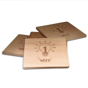 Wooden Square <b>Coaster</b> <b>Set</b> Of 4 Pcs With Wood Finished For Hot & Cold Cover Of Beverage Kitchenware <b>Coaster</b> <b>Set</b> - Product Image 1