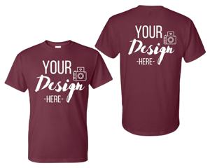 เสื้อยืดคอตตอน100% พิมพ์ลายคอกลมแขนสั้นผ้าฝ้ายถักกันเปื้อนหลากสี - Product Image 6