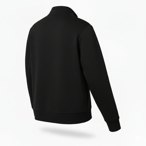 Sweat-shirts en molleton respirants et écologiques pour hommes, demi-zip, en coton, teints unis, pour l'hiver au Pakistan, personnalisables - Product Image 6