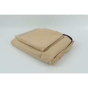 Greatwall Bordure Tan 10x10 Ft Gazebo de terrasse extérieure de remplacement Auvent de toit à double étage seulement-Cadre non inclus - Product Image 6