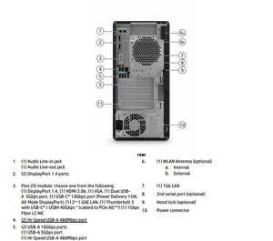 Station de travail <span class=keywords><strong>HP</strong></span> <span class=keywords><strong>Z2</strong></span> Tower <span class=keywords><strong>G9</strong></span> haute performance, qualité professionnelle, i5-14500/16 Go DDR5/256 Go de mémoire interne/RTX A400 - Product Image 4