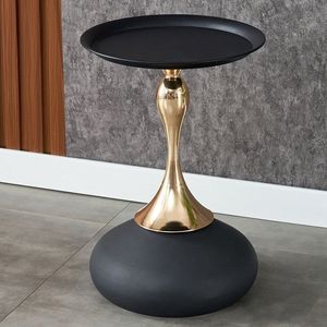 Italian Contemporary <b>Coffee</b> <b>Table</b> Simple Luxury Metal Material <b>Small</b> Waist for Hotel Home Living Room Moving Corner Ornaments - Product Image 1