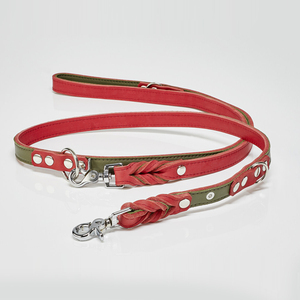Competitive Price Leather <b>Dog</b> <b>Leash</b> Customized Color Leather <b>Dog</b> <b>Leash</b> Rivet Decoration Leather <b>Dog</b> <b>Leash</b> - Product Image 1