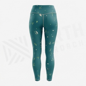 High Quality Womens Fitness Yoga Leggings Solid <b>Pattern</b> Mid Waist <b>Tight</b> Gym Pants Activewear Available Customized Color - Product Image 2