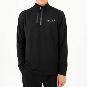 Polo de Golf Premium con Cierre de Cremallera para Hombre, Diseño Básico en Tela de Algodón Mezclado con Cuello con Cremallera para Entrenamiento - Product Image 1