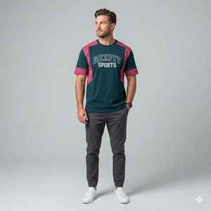 T-shirt de haute qualité, best-seller pour hommes, respirant et à séchage rapide, t-shirts en microfibre OEM pour hommes, chemise respirante - Product Image 6