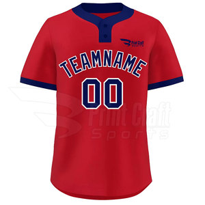 Solid Colors Training Wear <b>Baseball</b> Two Button Shirts Wholesale <b>Baseball</b> Two Button Shirts For Unisex - Product Image 4