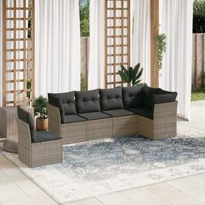 Garden <b>Sofa</b> <b>Set</b> Outdoor Rattan Cushioned Contemporary Design For Patio Or Garden Use - Product Image 1