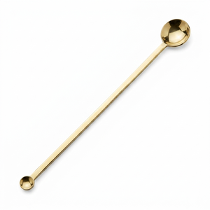 Cuillère à bar en cuivre à long manche, mélangeur de boissons, cuillère à cocktail, outil de barman pour bar, café, mocktail, cuisine, restaurant - Product Image 2