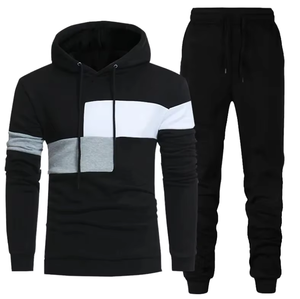 ชุดวอร์มผู้ชายคุณภาพสูง ผ้าฝ้าย 100% สำหรับฤดูหนาว ระบายอากาศได้ดี น้ำหนักเบา มีฮู้ด สไตล์ลำลอง ชุดออกกำลังกาย ขายส่ง สีพื้น - Product Image 3