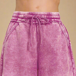 Pantalones Cortos de Mujer de Cintura Alta, Transpirables, Lavado Ácido, los Más Vendidos y Cómodos, Venta al por Mayor Personalizada, Secado Rápido, 100% Algodón - Product Image 6