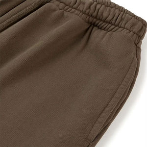 Pantalones Deportivos para Hombre, Color Marrón, Cintura Elástica Baja con Cordón, Tejido de Punto, 100% Algodón, Forro Polar para Invierno, Transpirables, Estilo Hip Hop - Product Image 4