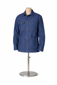 Chaqueta de Trabajo Vintage JK1202 de Lona – Abrigo de Trabajo para Hombre con Cierre Frontal a Prueba de Viento y Cuello de Pana - Product Image 6