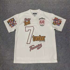 Camiseta de Verano para Hombre, Personalizada con Serigrafía, Hombros Caídos, Corte Holgado, Color Gris Desgastado, Estilo Vintage, 100% Algodón, con Pantalones Cortos - Product Image 1