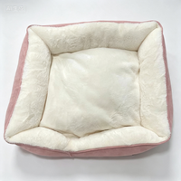Lit pour chien en mousse de bambou confortable et sûr, toutes saisons, prix d'usine, coussin amovible lavable, écologique, pour petits, moyens et grands chiens