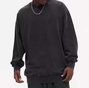 Sudaderas Personalizadas Vintage con Efecto Desgastado por el Sol, Lavado Ácido, Tejido Sólido, Forradas, 100% Algodón Francés, Cuello Redondo para Hombre, Unisex - Product Image 6