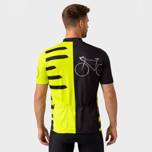 เสื้อเจอร์ซีย์ปั่นจักรยานแบบระบายอากาศได้ พิมพ์ลายชื่อทีมด้วยเทคนิคการถ่ายโอนความร้อนแบบซับลิเมชั่น ดีไซน์ล่าสุด ชุดกีฬาสำหรับมืออาชีพ ผลิตจากโพลีเอสเตอร์ - Product Image 2